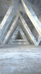 Abstract 3D Concrete Structure