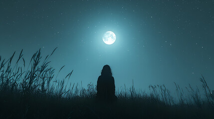 Moonlit Serenity: A Peaceful Night on the Water Under the Moonlight