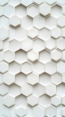 Naklejka premium White Hexagon 3D Abstract Background