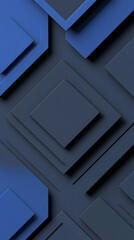 Fototapeta premium Abstract 3D Blue Hexagon Background