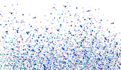 Luxury confetti seamless falling on transparent background. Festival confetti fall explosion for birthday, anniversary, wedding, new year. Png image