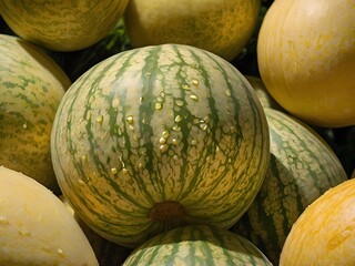 close up photo of fresh melon ready to eat