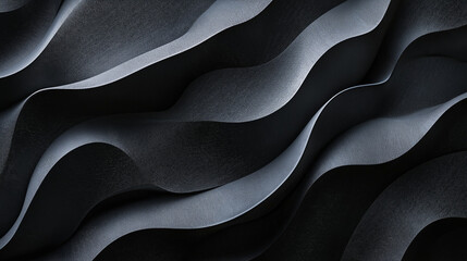 Obraz premium Abstract black textured wave background with elegant gradients