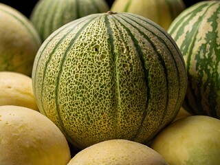 close up photo of fresh melon ready to eat