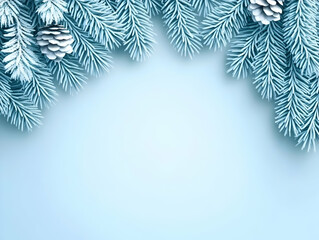 Icy Blue Winter Background