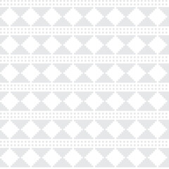 Monochrome Argyle Fair Isle Seamless Pattern Design