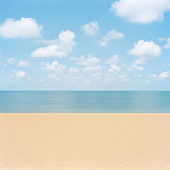 Obraz premium Beach Background: Tranquil Seascape Illustration