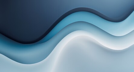 Harmonious Gradient Shading Creating Depth Through Smooth Color Transition from Deep Navy to Light Azure