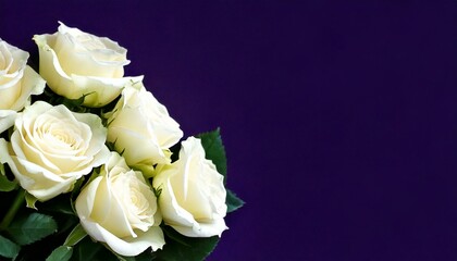 Obraz premium Panoramic header background for women's day, mother's day. Bouquet