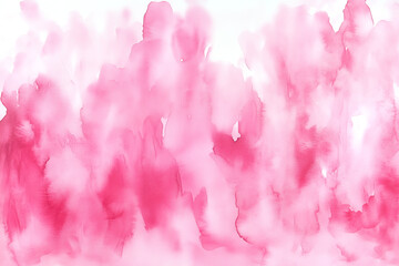 Fototapeta premium Abstract watercolor pink background. The texture of paint on paper, stains and streaks of paint. Background for cards for Valentine's Day.