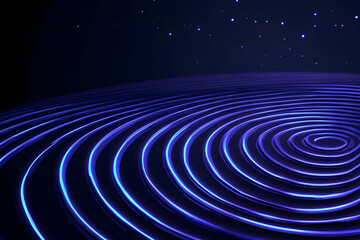 Fototapeta premium Abstract 3D Blue Spiral Background
