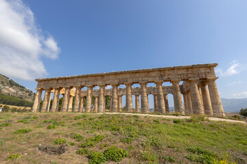 The Temple or Great Temple of Segesta, in the municipal territory of Calatafimi Segesta, province...