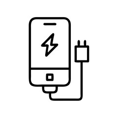 mobile phone charger icon design