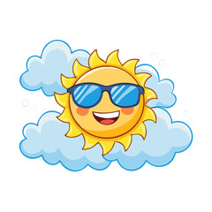Minimalist Cloud Clipart Design for Weather Graphics