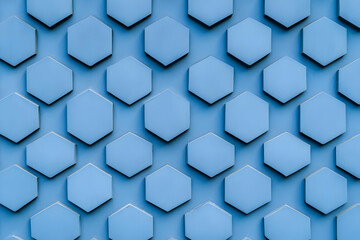 Fototapeta premium Abstract 3D Hexagon Background