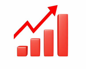 business growth chart, data visualization for presentations