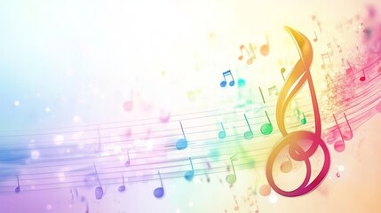 Colorful musical background