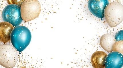 Birthday card invitation with copy space for text