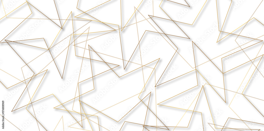 Aufkleber golden paper star texture background. abstract background of translucent stars stoke with shadows. g