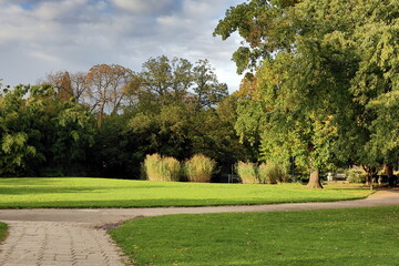 Stadtgarten in Freiburg im Herbst