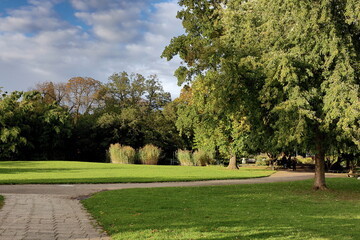 Stadtgarten in Freiburg im Herbst
