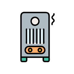 room heater icon design