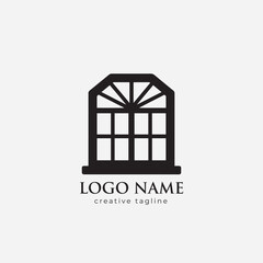 Vector windows for houses. Line icons windows for use in your design. Icon windows different types. Windows for the veranda