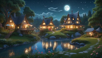 Enchanted Woodland Dreamscapes, Beautiful Fantasy Landscape