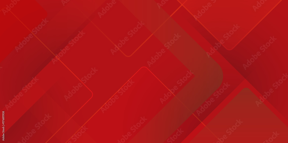 Fototapete Abstract triangle pattern technology red gradients background. Futuristic digital abstract red colorful design banner. abstract geometric shapes background shine and layer element vector illustration.