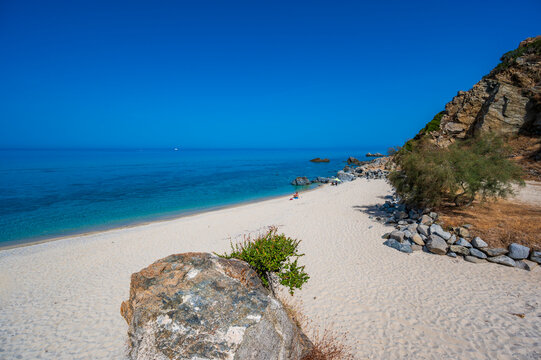 Marinella Di Zambrone - Paradise white beach in Calabria at beautiful coast - close to  Tropea - travel destination in Italy