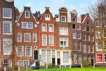 Begijnhof courtyard in Amsterdam, Netherlands