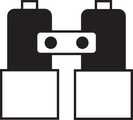 Binoculars Icon Illustration

