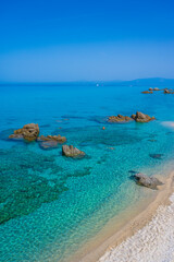 Marinella Di Zambrone - Paradise white beach in Calabria at beautiful coast - close to  Tropea - travel destination in Italy