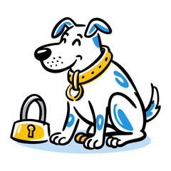 Playful Dog Vector Graphic for Pet Projects