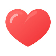 Glossy Heart Graphic - Vector Art for Downloa