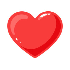 Glossy Heart Graphic - Vector Art for Downloa