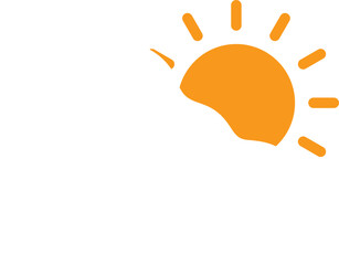 Weather illustration icon flat art design