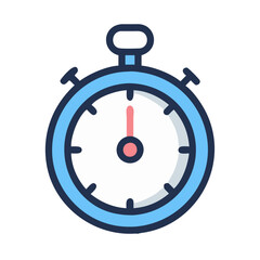 Minimalist Stopwatch Illustration - Perfect for Digital Projects