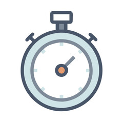 Minimalist Stopwatch Illustration - Perfect for Digital Projects