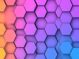 Abstract 3D Hexagon Background
