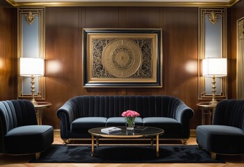 Glamorous Deco Living Space