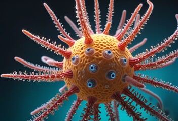 Fototapeta premium Reef Life: Exploring the Microscopic World