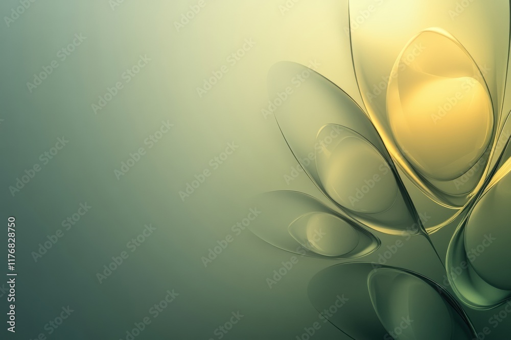 Aufkleber organic shapes create a mesmerizing display of glowing droplets in a seamless blend of colors. gener