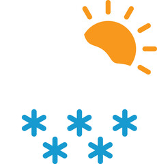 Weather illustration icon flat art design