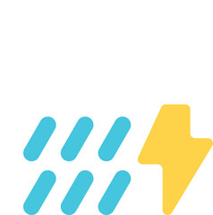 Weather illustration icon flat art design