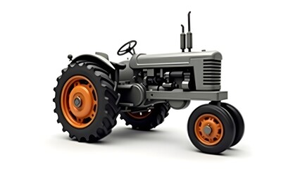 Obraz premium A hand tractor isolated pure white background