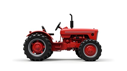 Obraz premium A hand tractor isolated pure white background