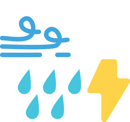 Weather illustration icon flat art design