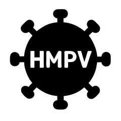 HMPV virus icon design
