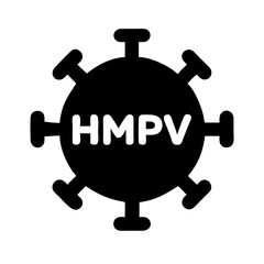 HMPV virus icon design
